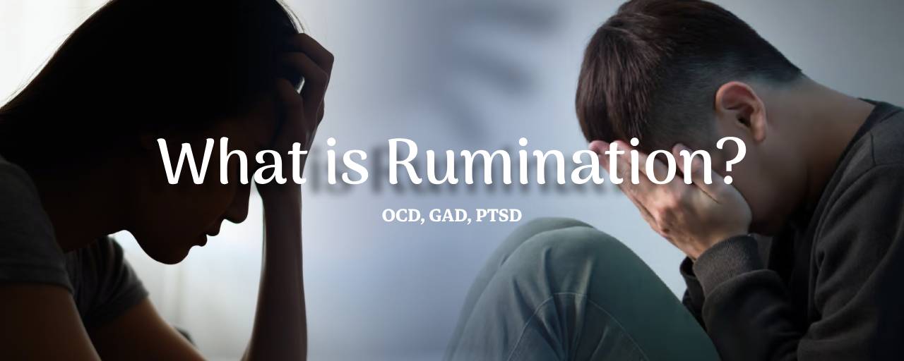 반추(Rumination)란 무엇인가요?의 섬네일 이미지(OCD, GAD, PTSD의 장면을 남성 여성으로 형상화 하고 있다.)